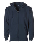 IND4000Z Independent Heavyweight Zip Hooded Sweatshirt in Navy