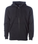 IND4000Z Independent Heavyweight Zip Hooded Sweatshirt in Black