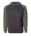 Raglan Hooded Pullover Sweatshirt