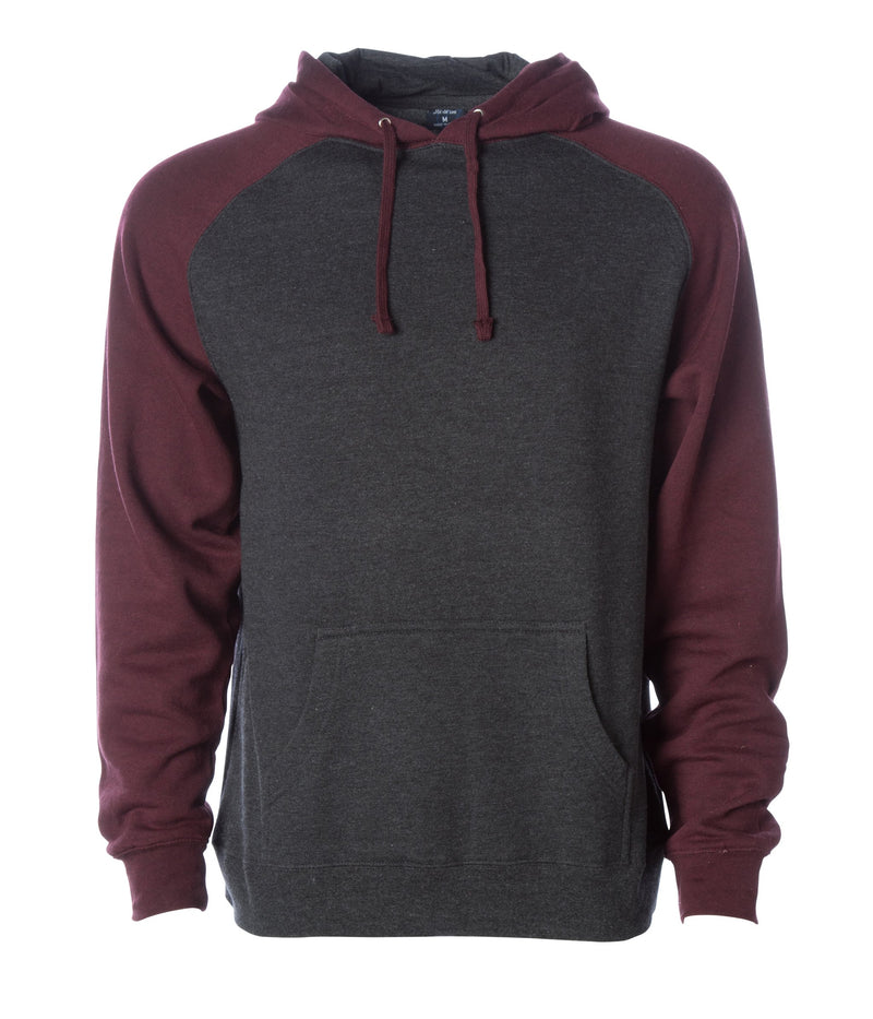 Raglan Hooded Pullover Sweatshirt – product view 1