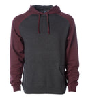 Raglan Hooded Pullover Sweatshirt