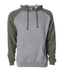 Raglan Hooded Pullover Sweatshirt