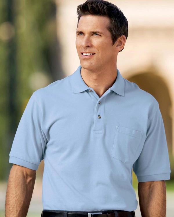 Port Authority® - Pique Knit Sport Shirt with Pocket - k420P – product view 2