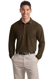 K500LS Port Authority Silk Touch Long Sleeve Pique – product view 2
