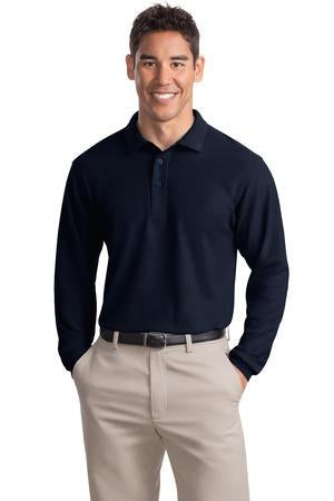 K500LS Port Authority Silk Touch Long Sleeve Pique – product view 1