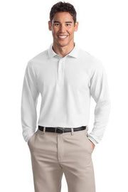 K500LS Port Authority Silk Touch Long Sleeve Pique – product view 12