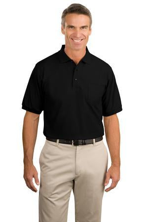 K500P Port Authority Silk Touch Pocket Pique