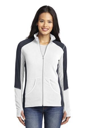 NEW Port Authority® Ladies Colorblock Microfleece Jacket. L230
