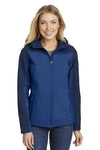 Port Authority® Ladies Hooded Core Soft Shell Jacket. L335