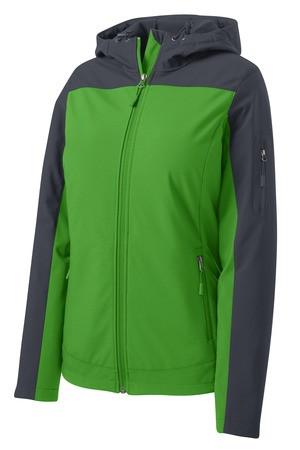 Port Authority® Ladies Hooded Core Soft Shell Jacket. L335