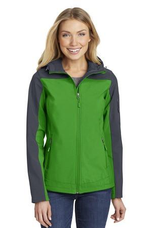 Port Authority® Ladies Hooded Core Soft Shell Jacket. L335