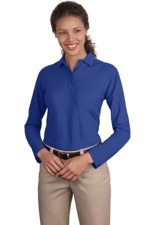 Port Authority L500LS Ladies' Silk Touch Long Sleeve Polo