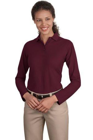 Port Authority L500LS Ladies' Silk Touch Long Sleeve Polo