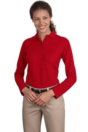 Port Authority L500LS Ladies' Silk Touch Long Sleeve Polo