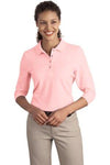 L562 Port Authority® - Ladies Silk Touch™ 3/4-Sleeve Polo