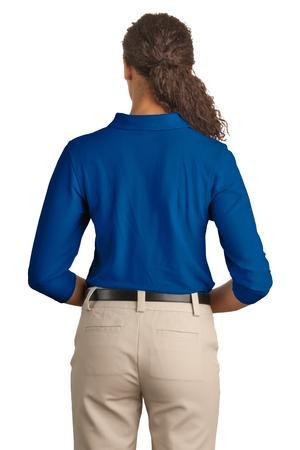 L562 Port Authority® - Ladies Silk Touch™ 3/4-Sleeve Polo