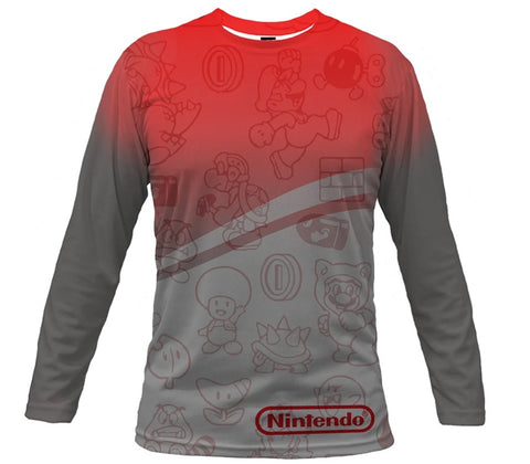 Fully Sublimated Men's Long Sleeve Crew Neck T-Shirt