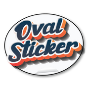 Oval Stickers – product view 2