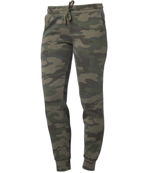 PRM20PNT Women's California Wave Wash Sweatpant in Forest Camo Heather 