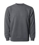 PRM3500 Unisex Midweight Pigment Dyed Crew Neck in Pigment Black