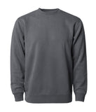 PRM3500 Unisex Midweight Pigment Dyed Crew Neck in Pigment Black