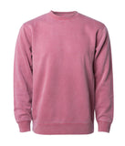 PRM3500 Unisex Midweight Pigment Dyed Crew Neck in Pigment Maroon