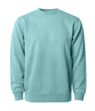 PRM3500 Unisex Midweight Pigment Dyed Crew Neck in Pigment Mint