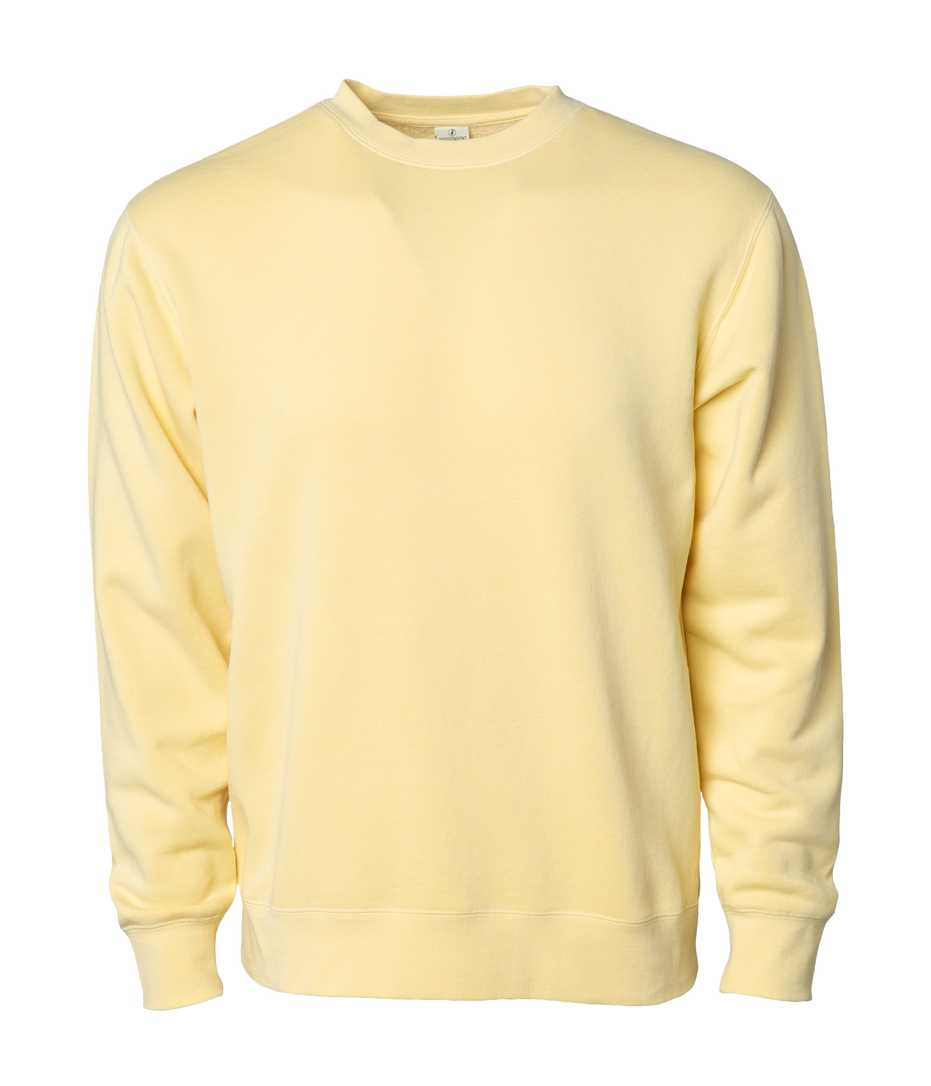 PRM3500 Unisex Midweight Pigment Dyed Crew Neck in Pigment Yellow