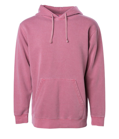 Unisex Midweight Pigment Dyed Hooded Pullover