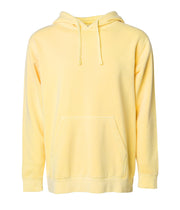 Unisex Midweight Pigment Dyed Hooded Pullover – product view 10