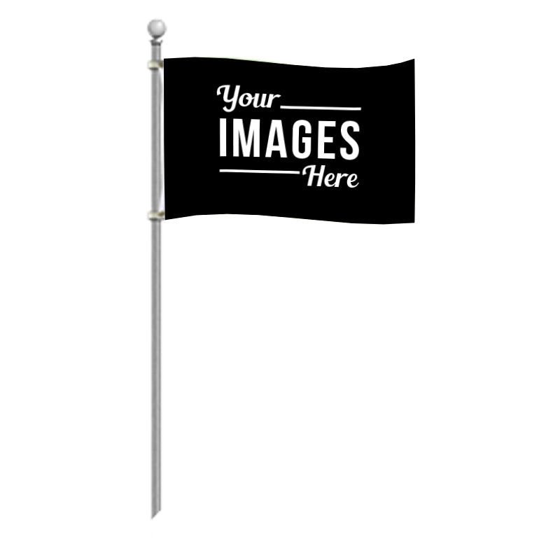 Sublimated Pole Flag (Single-Sided) 4x6