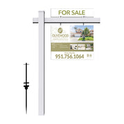 Real Estate Sign and Post – product view 2