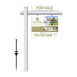 Real Estate Sign and Post
