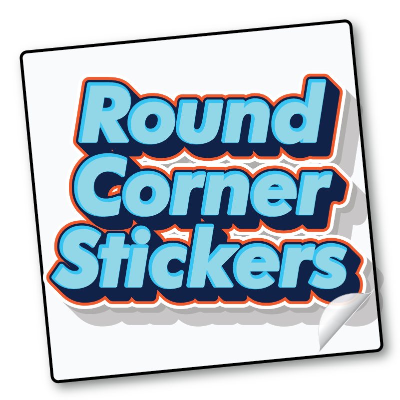 Round Corner Stickers