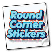 Round Corner Stickers – product view 2