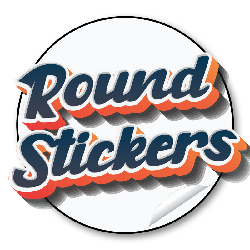 Round Circle Stickers – product view 1