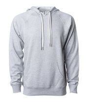 Unisex Lightweight Loopback Terry Hooded Pullover – product view 2