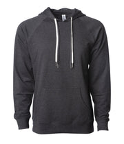 Unisex Lightweight Loopback Terry Hooded Pullover – product view 3