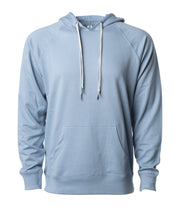 Unisex Lightweight Loopback Terry Hooded Pullover – product view 9
