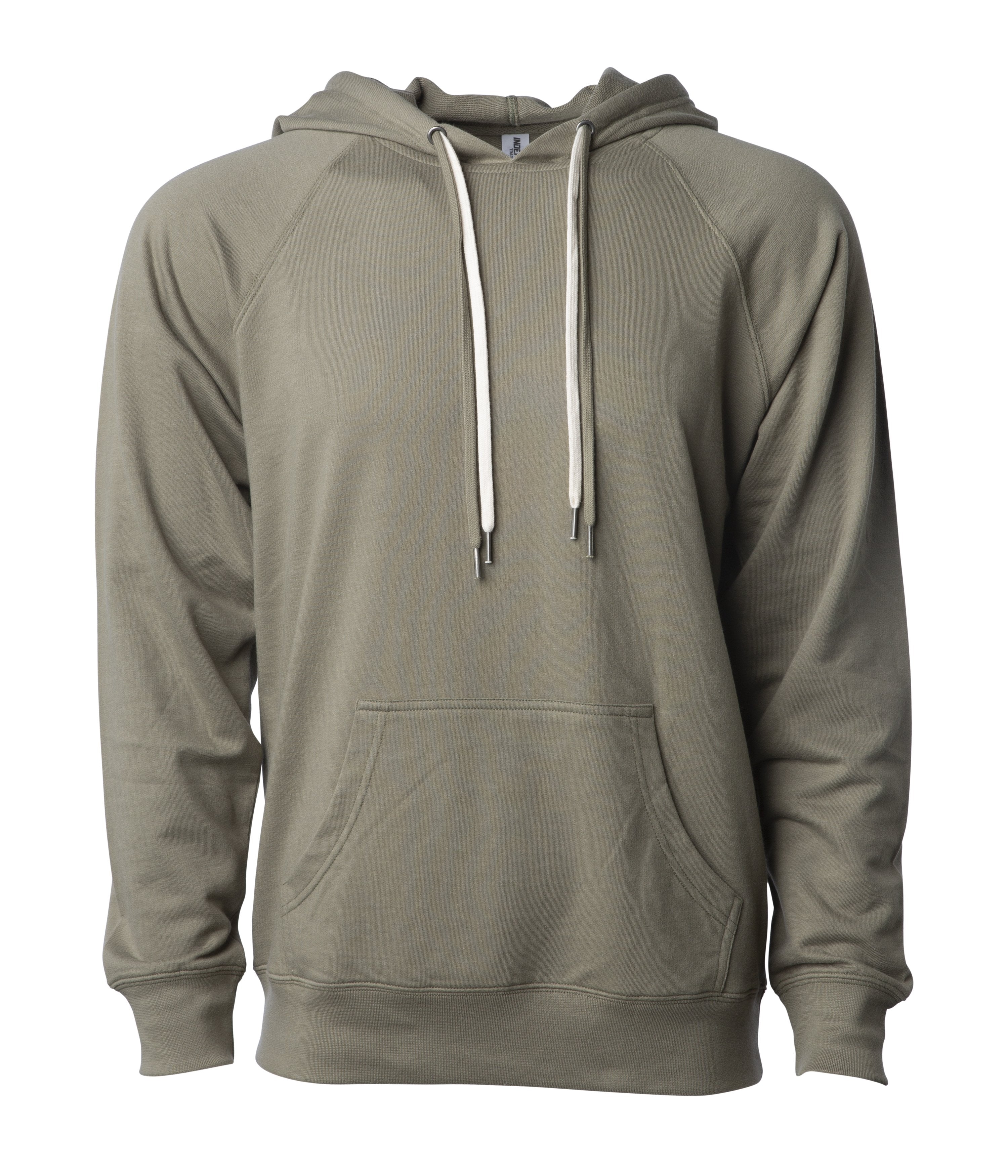 Unisex Lightweight Loopback Terry Hooded Pullover