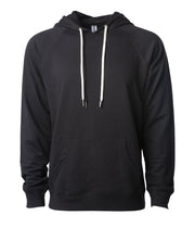 Unisex Lightweight Loopback Terry Hooded Pullover – product view 4
