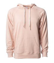 Unisex Lightweight Loopback Terry Hooded Pullover – product view 10