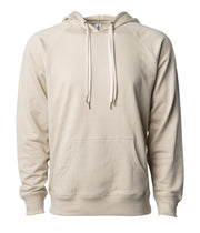 Unisex Lightweight Loopback Terry Hooded Pullover – product view 8