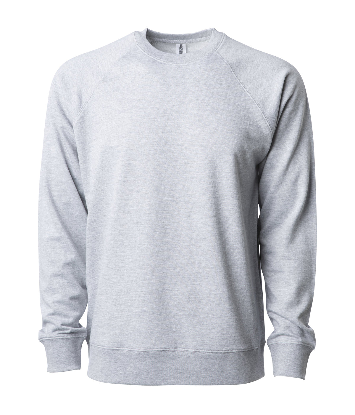 Unisex Lightweight Loopback Terry Crew – product view 4