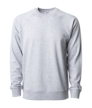Unisex Lightweight Loopback Terry Crew – product view 4