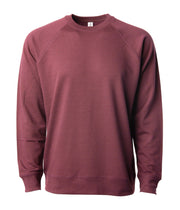 Unisex Lightweight Loopback Terry Crew – product view 6