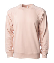 Unisex Lightweight Loopback Terry Crew – product view 9
