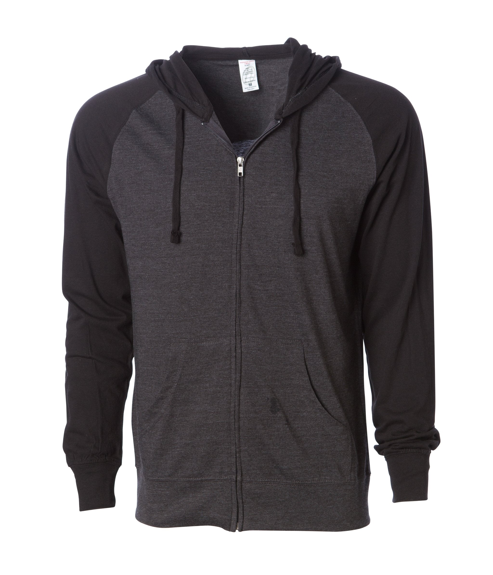 Lightweight Jersey Raglan Zip Hood