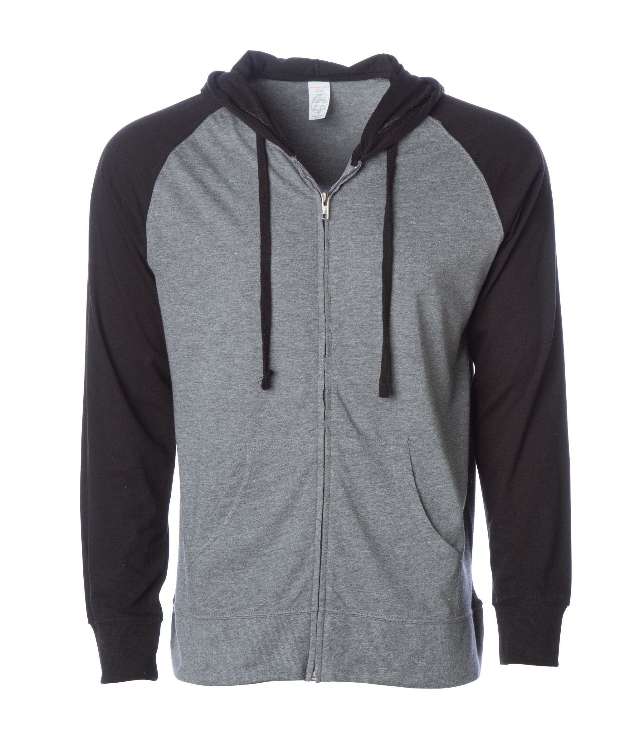 Lightweight Jersey Raglan Zip Hood