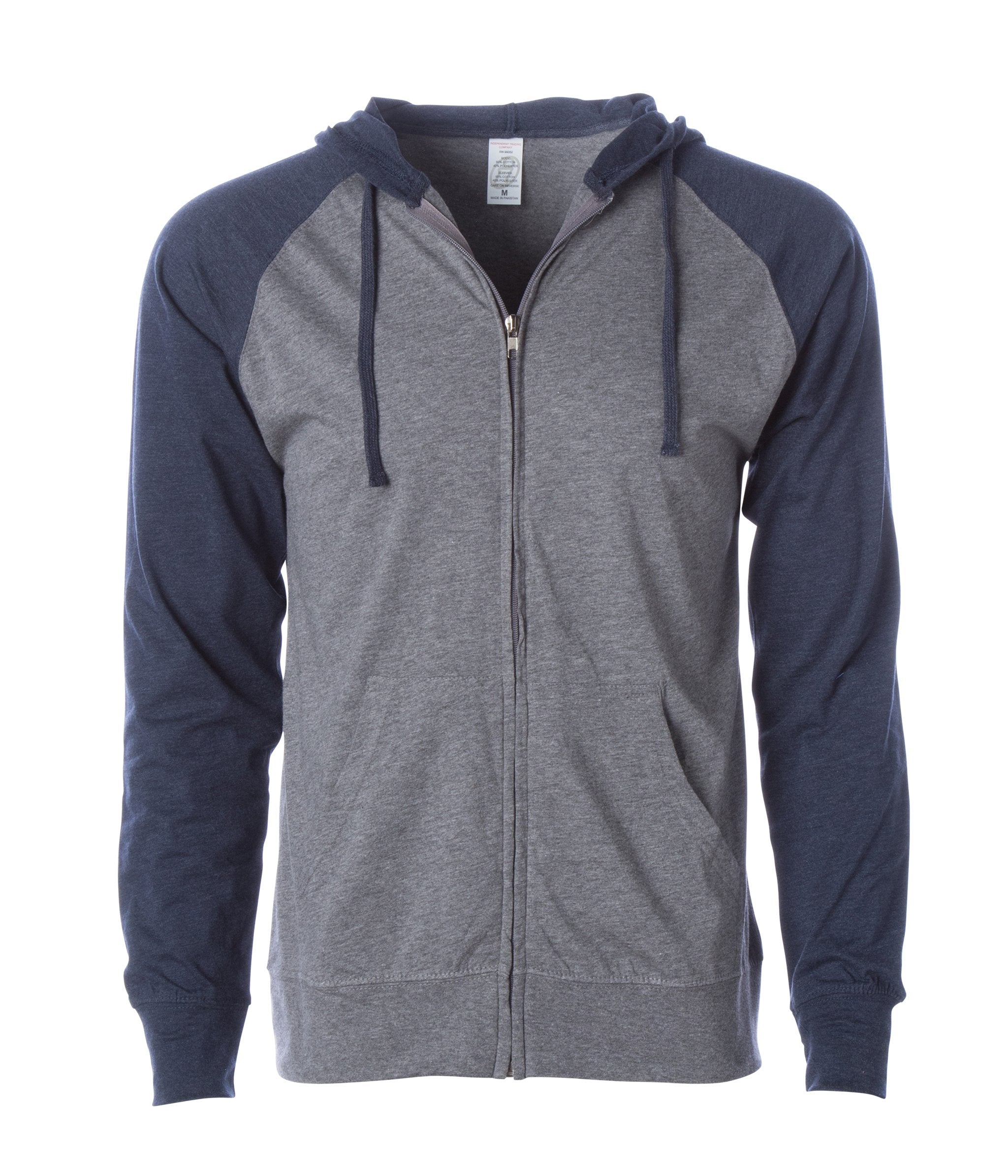 Lightweight Jersey Raglan Zip Hood